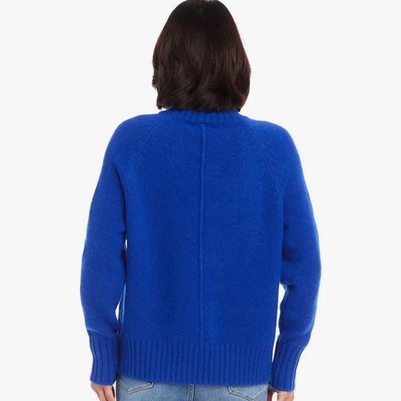 Karen Kane Women's Blue Mock Turtleneck Knit Sweater Medium Excellent Condition! - Picture 3 of 7